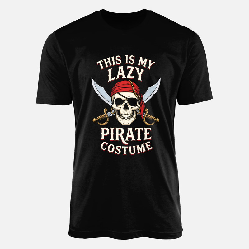 T-shirts: Vintage Pirate Skull with Crossed Sabers