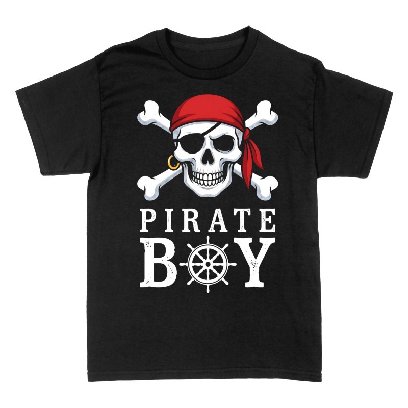 T-shirts: Pirate Boy Skull and Crossbones