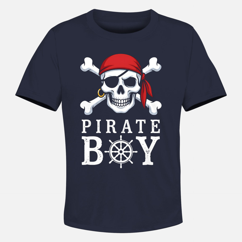 T-shirts: Pirate Boy Skull and Crossbones
