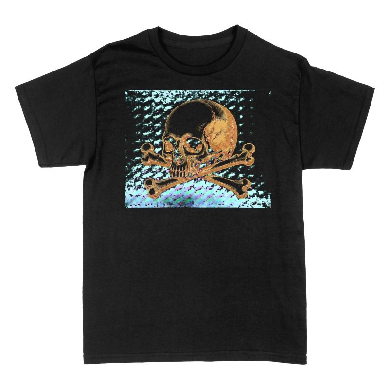 T-shirts: Golden Pirate Skull &amp; Crossbones