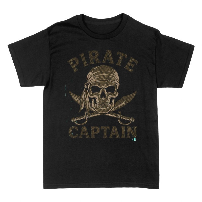 T-shirts: Pirate Captain Skull Crossed Swords