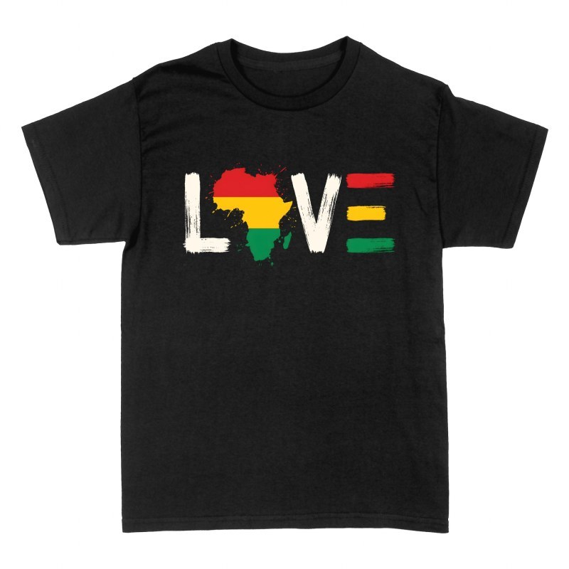 T-shirts: Love Africa Map Grunge