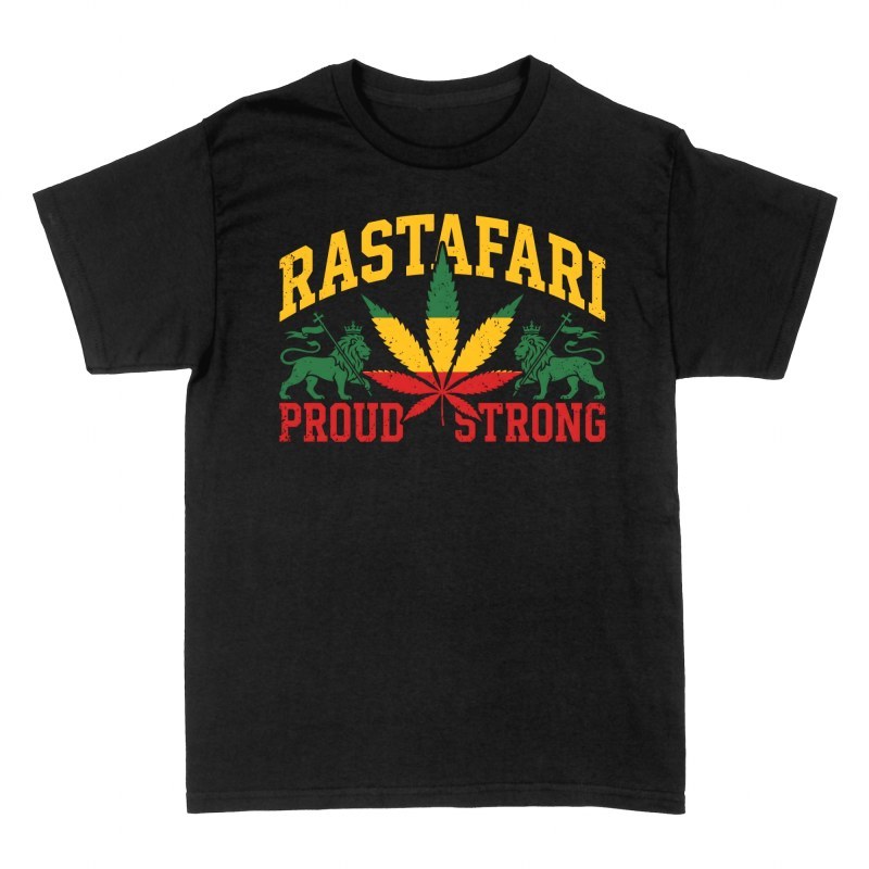 T-shirts: Rastafari Proud Strong Lions
