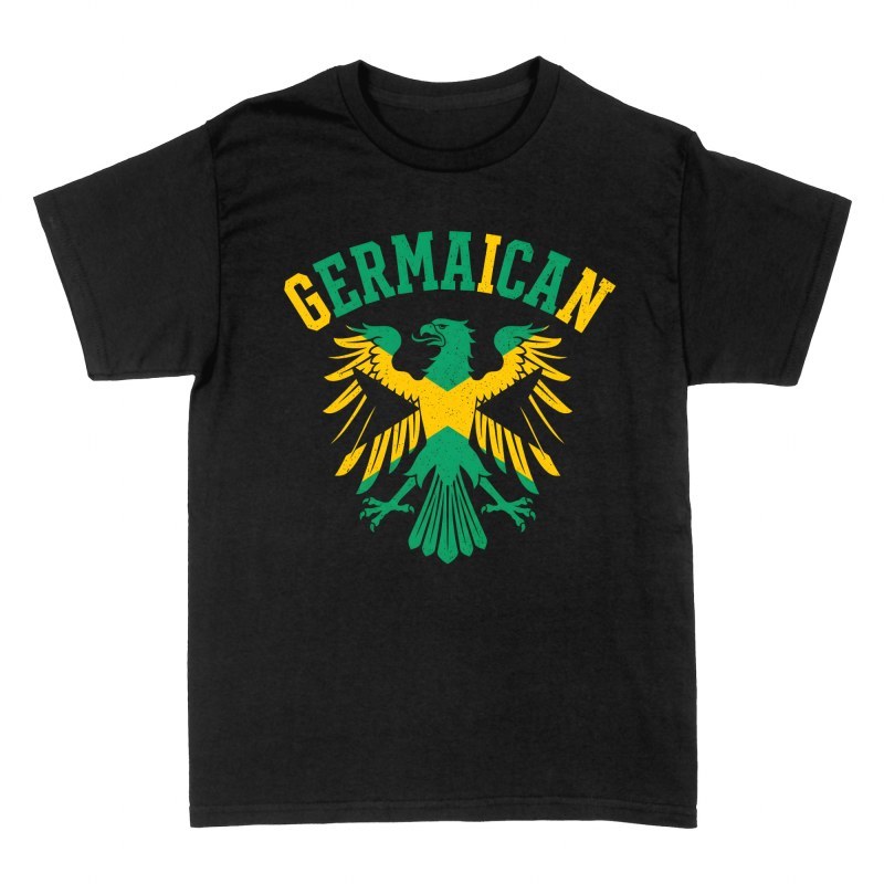 T-shirts: Germaican German Eagle Jamaica Flag