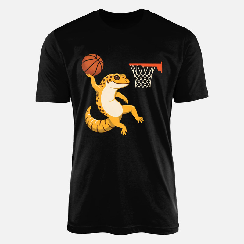 T-shirts: Leopard Gecko Slam Dunk