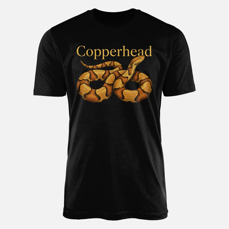 T-shirts: Copperhead Snake Vintage Illustration