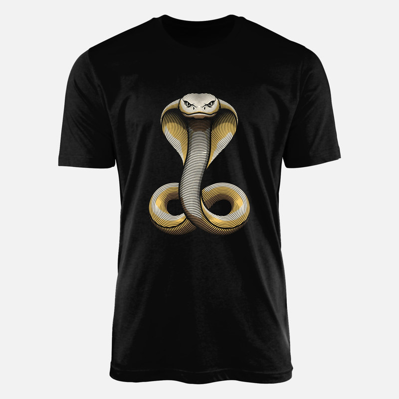 T-shirts: Engraved Cobra Snake