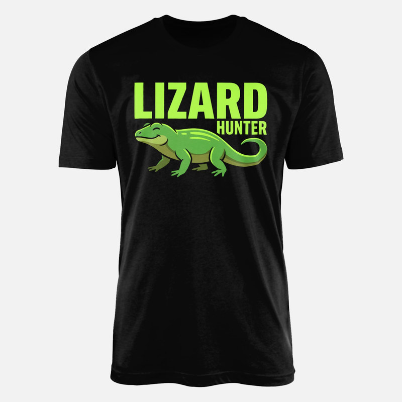 T-shirts: Lizard Hunter Cute Cartoon Reptile