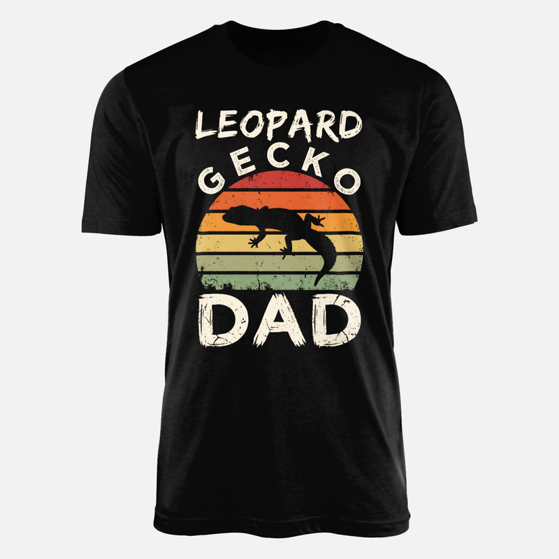 T-shirts: Leopard Gecko Dad Retro Sunset