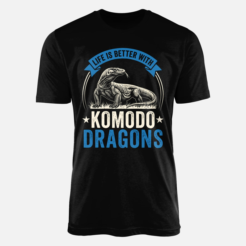 T-shirts: Life Is Better With Komodo Dragons