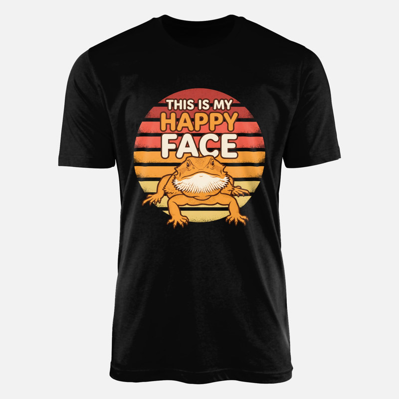 T-shirts: This Is My Happy Face Bearded Dragon