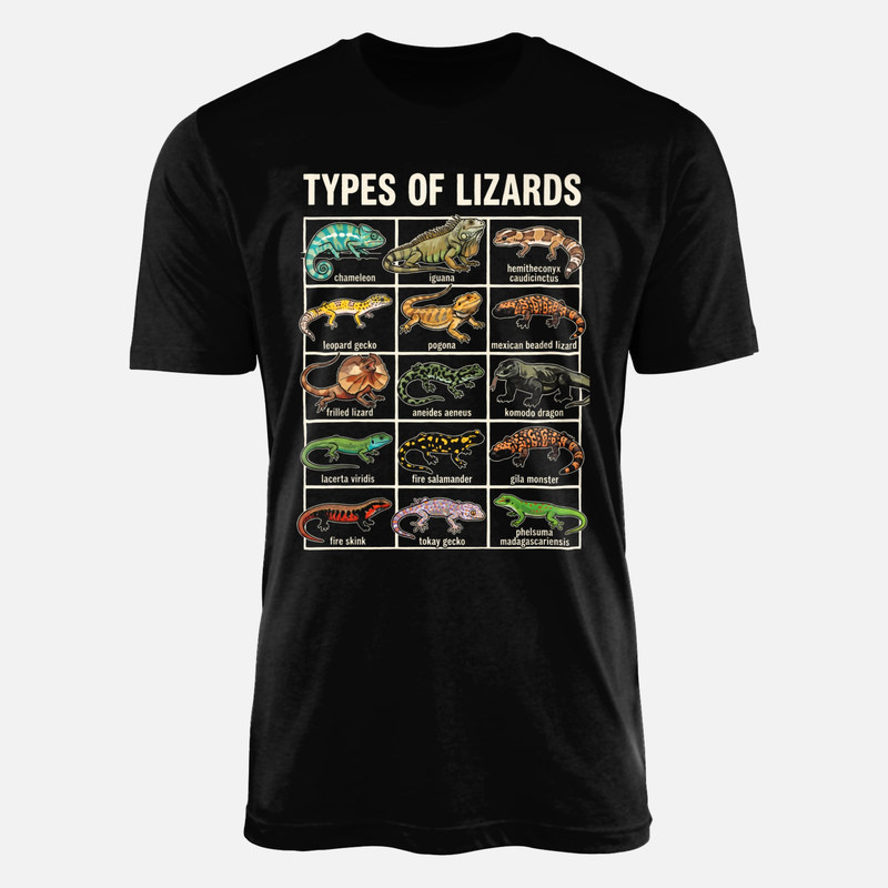 T-shirts: Types of Lizards Guide