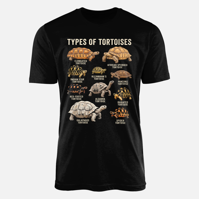 T-shirts: Types of Tortoises Species Guide