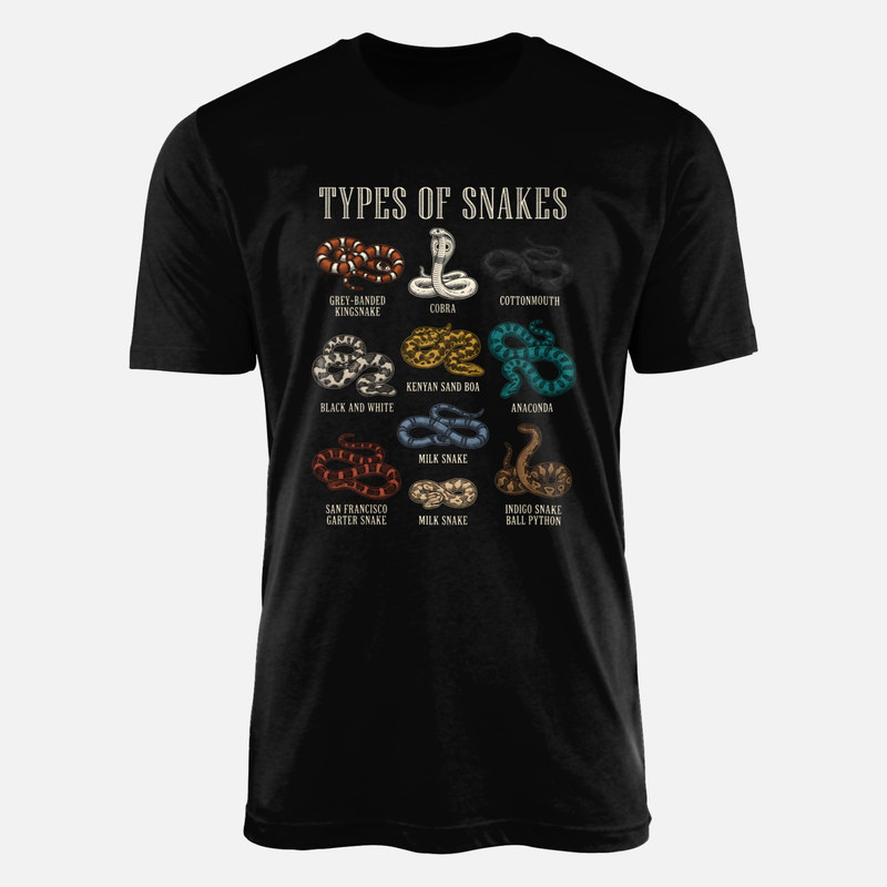 T-shirts: Types of Snakes Guide