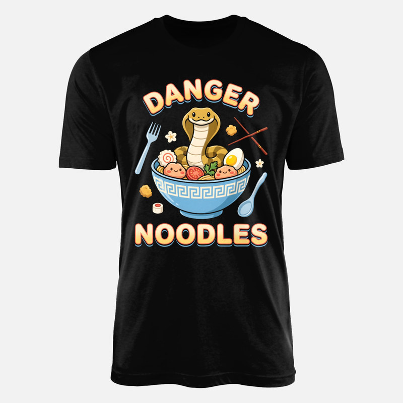 T-shirts: Danger Noodles Ramen Snake