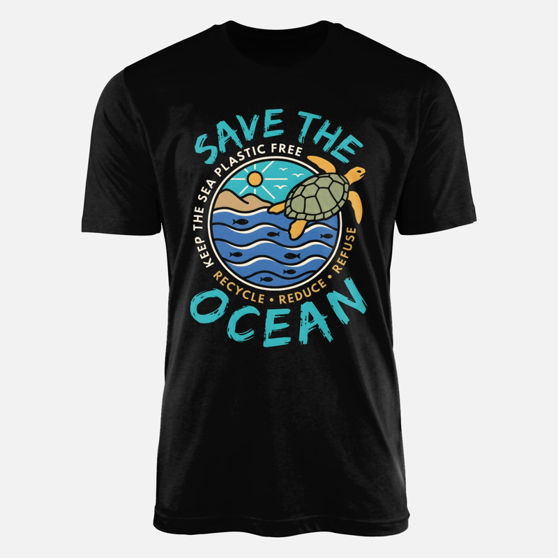 T-shirts: Save The Ocean Sea Turtle