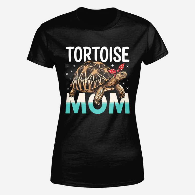 T-shirts: Tortoise Mom with Red Bandana