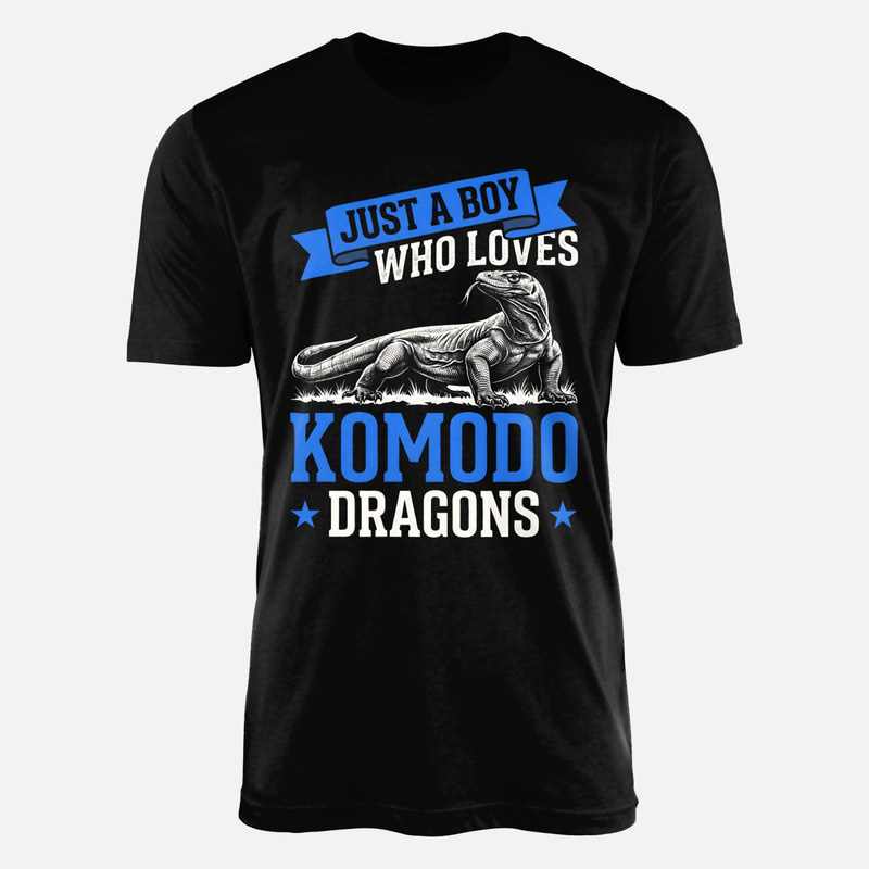 T-shirts: Just a Boy Who Loves Komodo Dragons