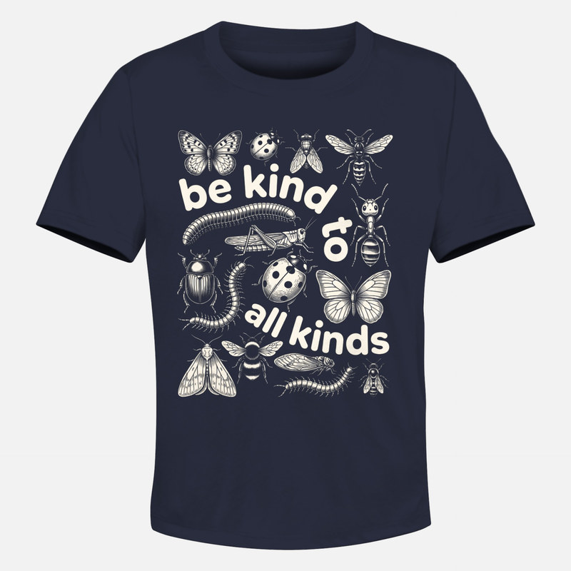 T-shirts: Be Kind to All Kinds Vintage Insects