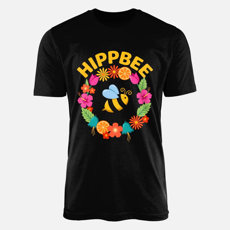 T-shirts: Hippbee Retro Bee and Floral Wreath