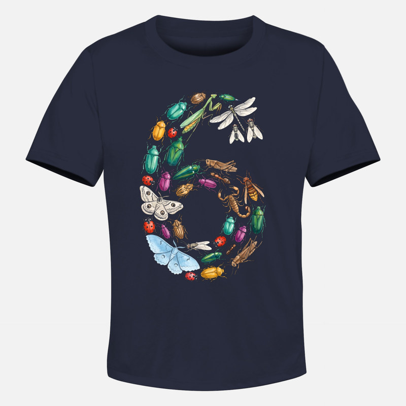 T-shirts: Number 6 Made of Insects