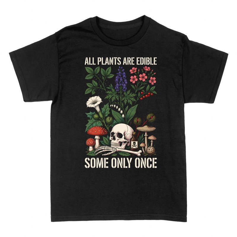 T-shirts: Vintage Wild Mushroom Botanical Illustration