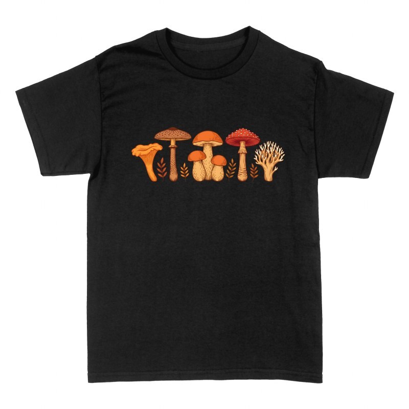 T-shirts: Vintage Botanical Wild Mushrooms