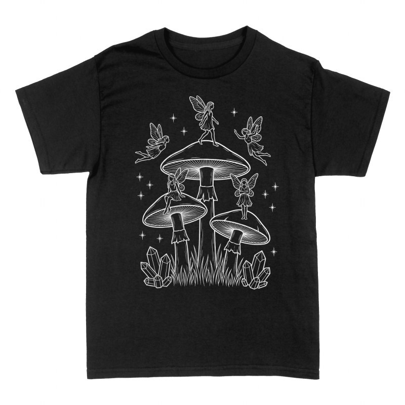T-shirts: Mystical Fairies on Magic Mushrooms