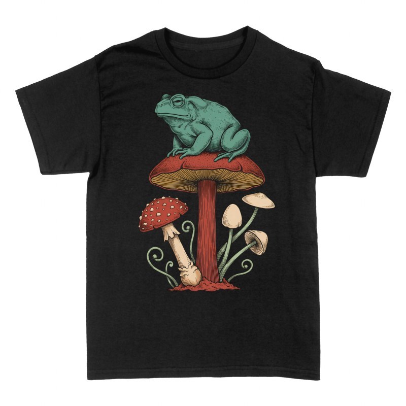 T-shirts: Vintage Toad on Mushroom