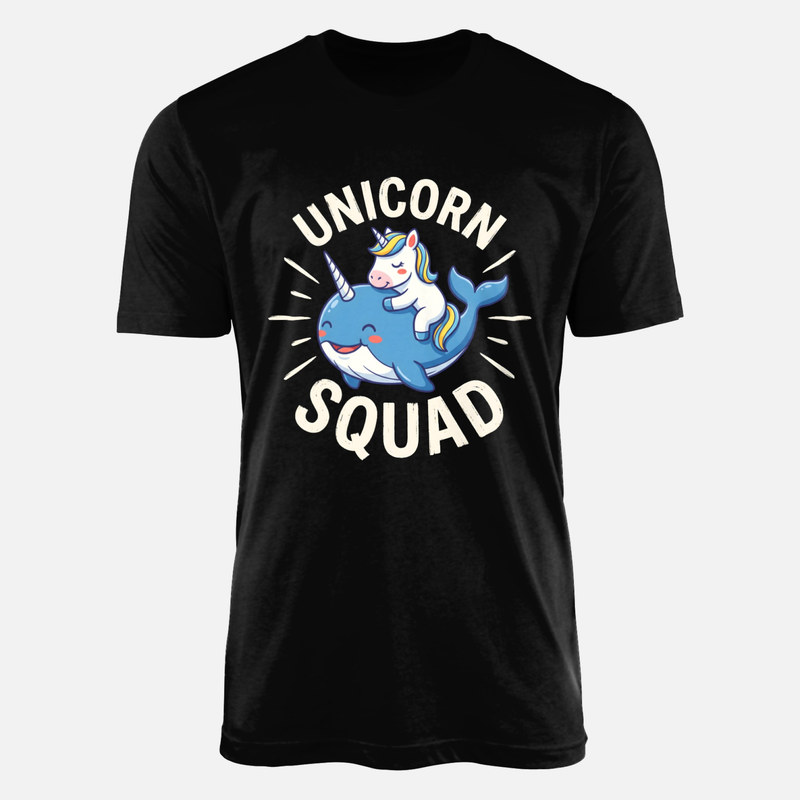 T-shirts: Unicorn Squad with Sleeping Narwhal