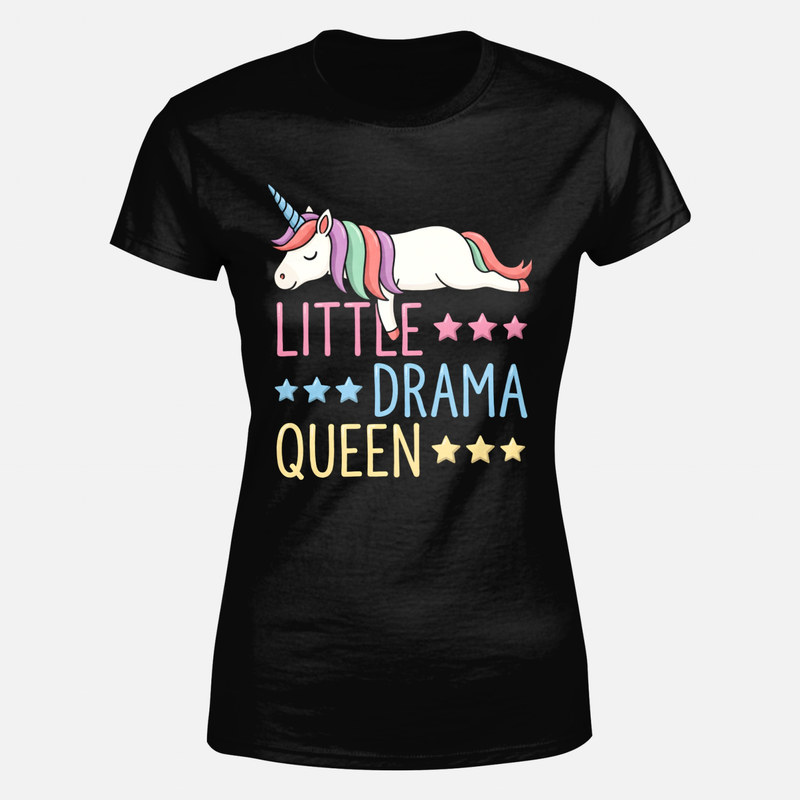 T-shirts: Little Drama Queen Sleeping Unicorn