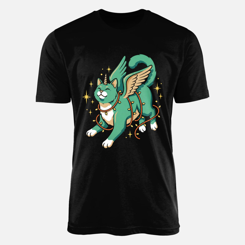 T-shirts: Christmas Lights Caticorn