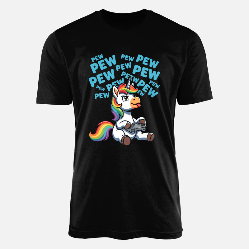 T-shirts: Gamer Unicorn Pew Pew