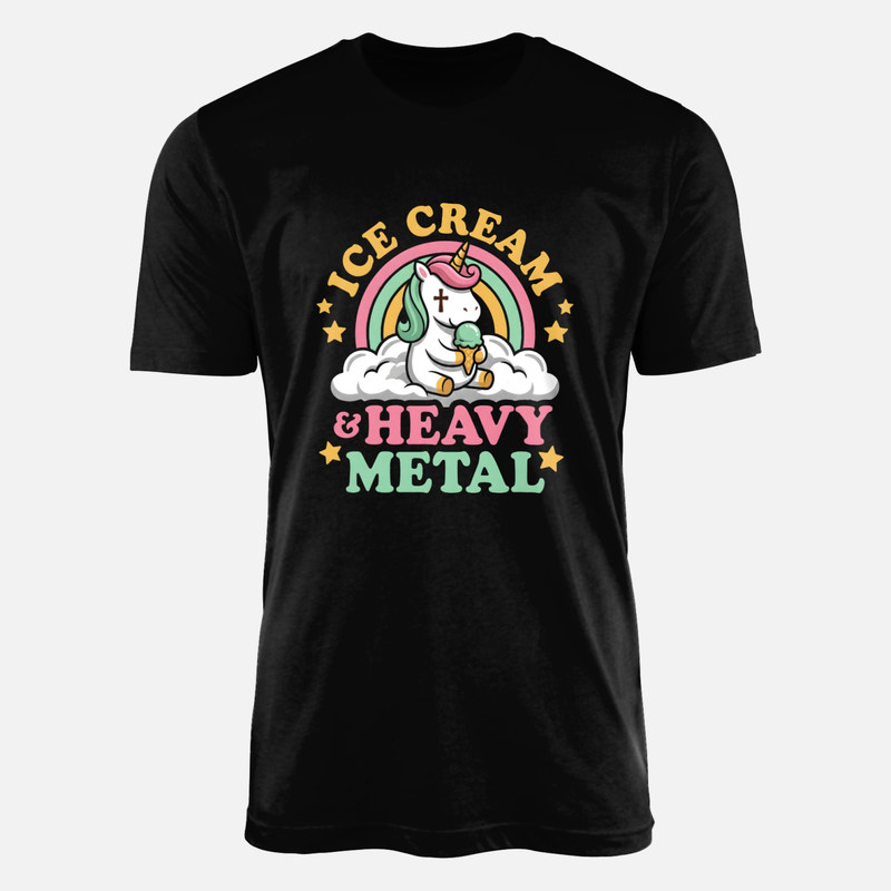 T-shirts: Ice Cream &amp; Heavy Metal Unicorn