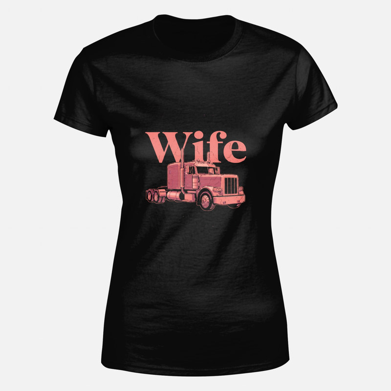 T-shirts: Trucker Wife Semi Truck Vintage