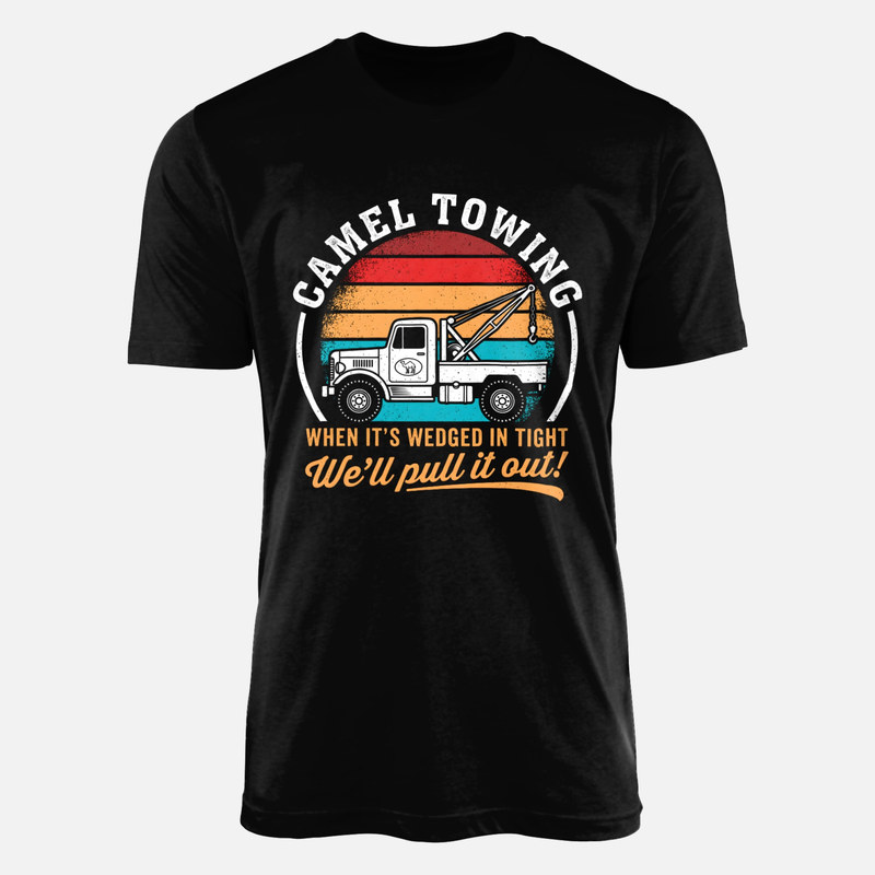 T-shirts: Camel Towing Funny Vintage Truck