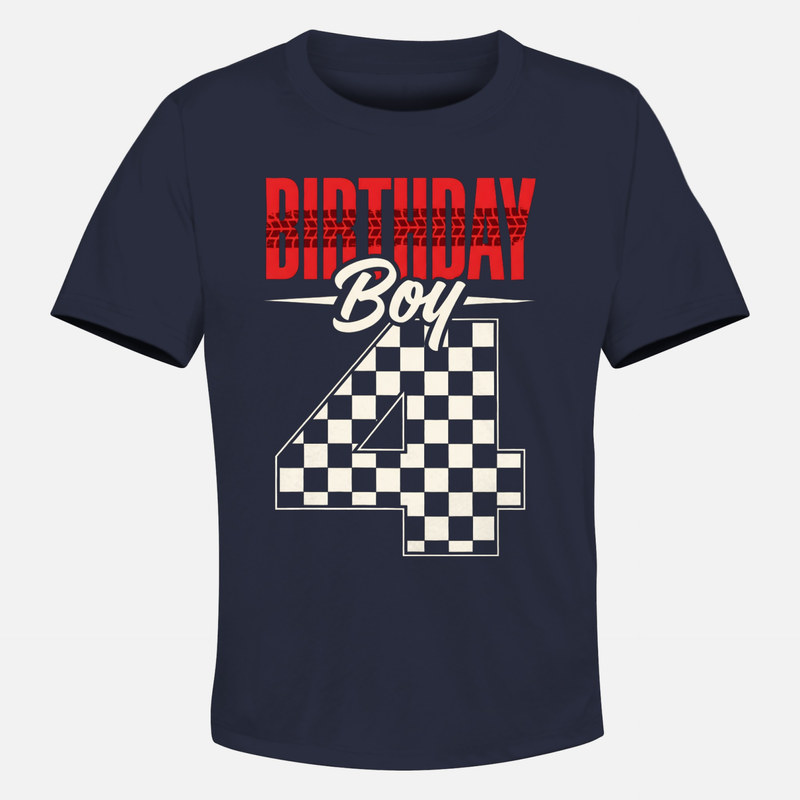 T-shirts: Birthday Boy 4 Race Car