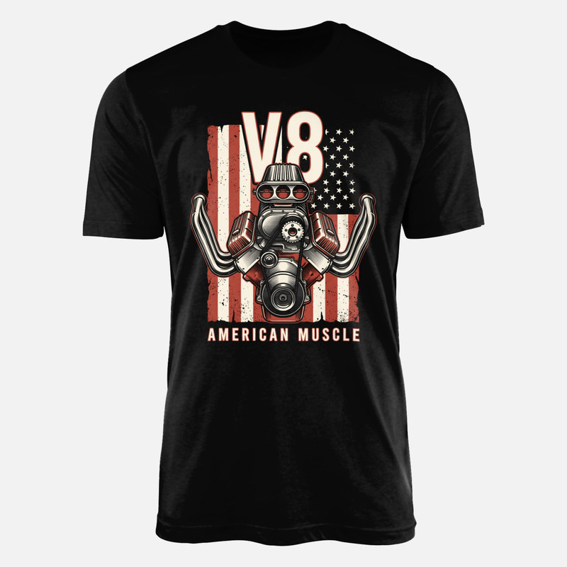 T-shirts: V8 American Muscle