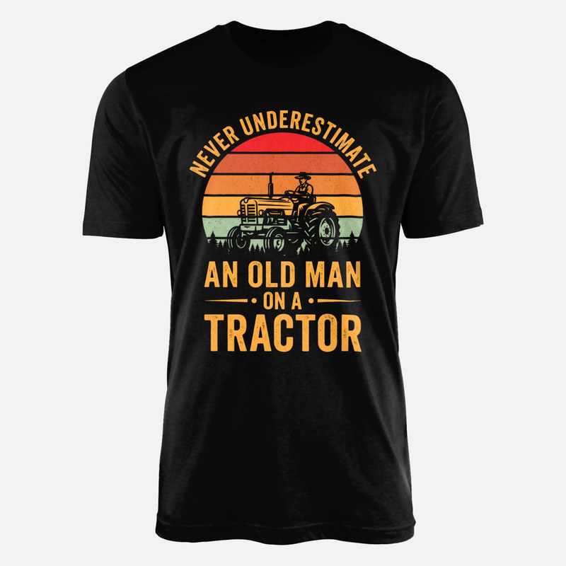 T-shirts: Old Man On A Tractor