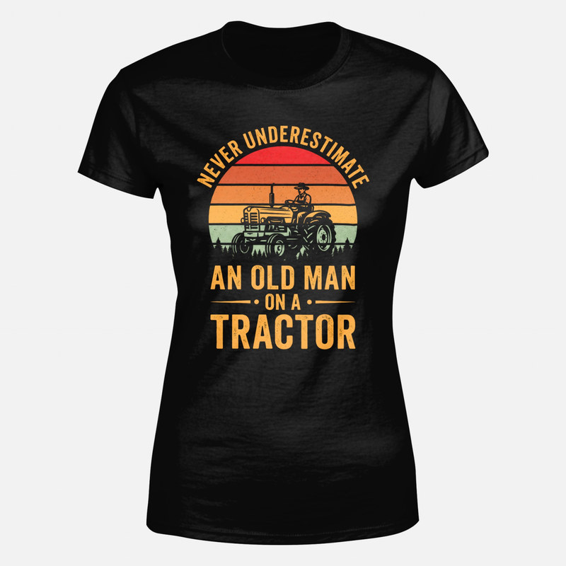 T-shirts: Old Man On A Tractor
