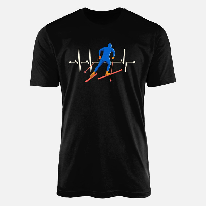 T-shirts: Skiing Heartbeat
