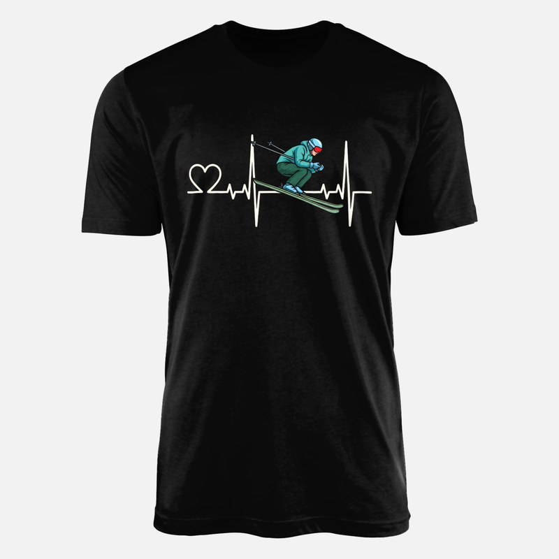 T-shirts: Ski Heartbeat Pulse