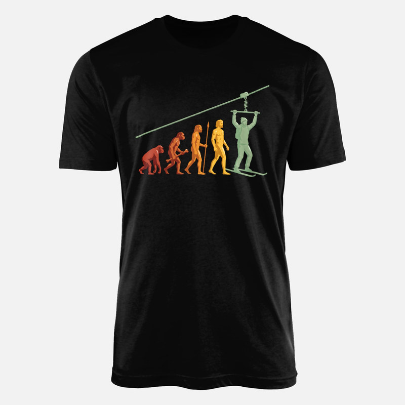 T-shirts: Ski Evolution on T-Bar