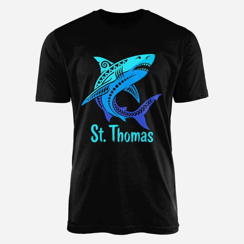 T-shirts: St. Thomas Tribal Shark