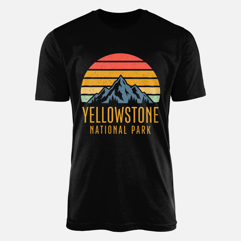 T-shirts: Yellowstone National Park Retro Sun