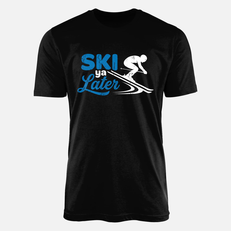 T-shirts: Ski Ya Later Skier Silhouette