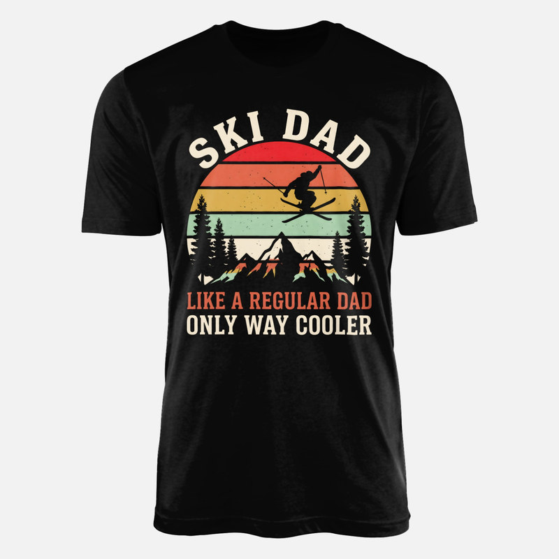 T-shirts: Ski Dad Way Cooler Retro Sunset