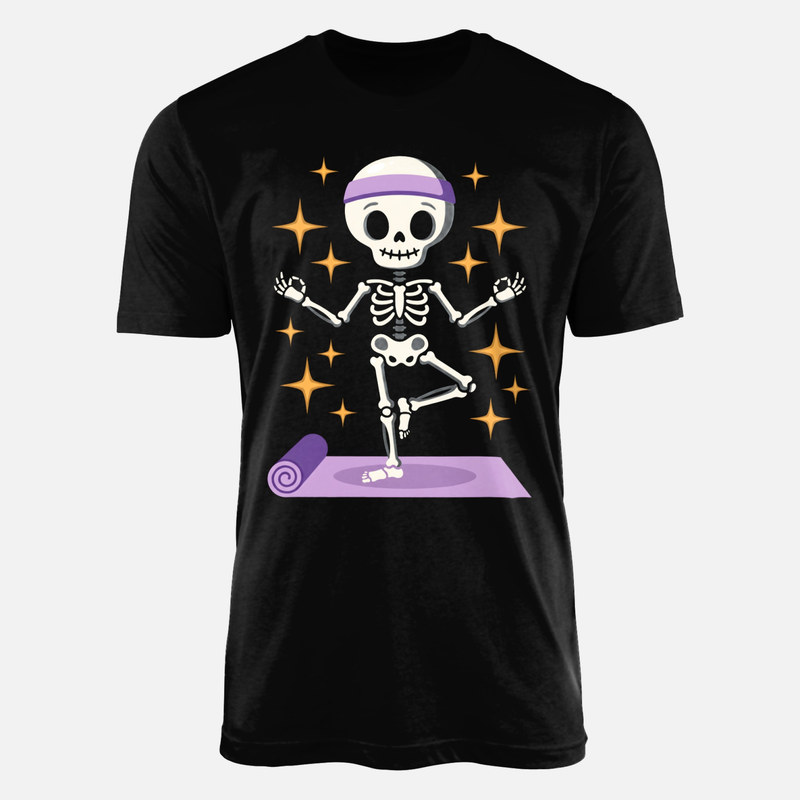 T-shirts: Cute Skeleton Yoga Pose