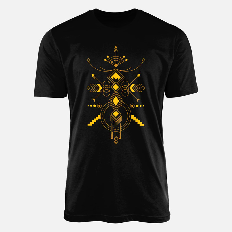 T-shirts: Geometric Tribal Totem with Arrows
