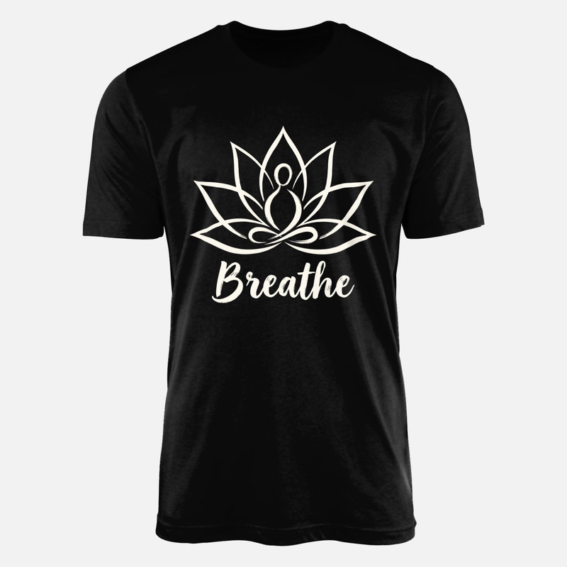T-shirts: Breathe Lotus Meditation